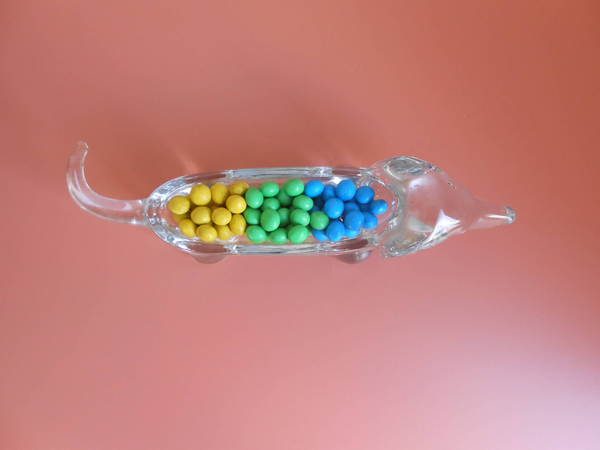 Dachshund crystal pocket tray Art Vannes