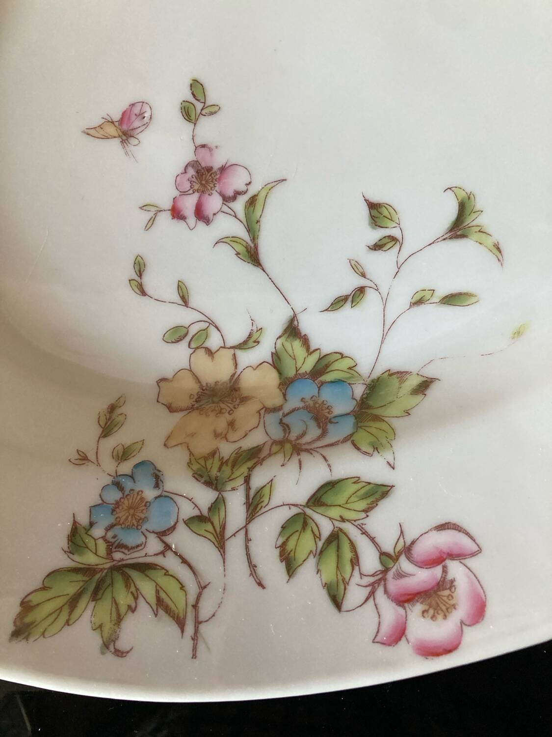 Vintage white porcelain serving dish