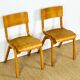 2 school chairs from the 1960s