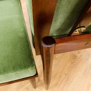 Paire de fauteuils verts du milieu du siècle 1965