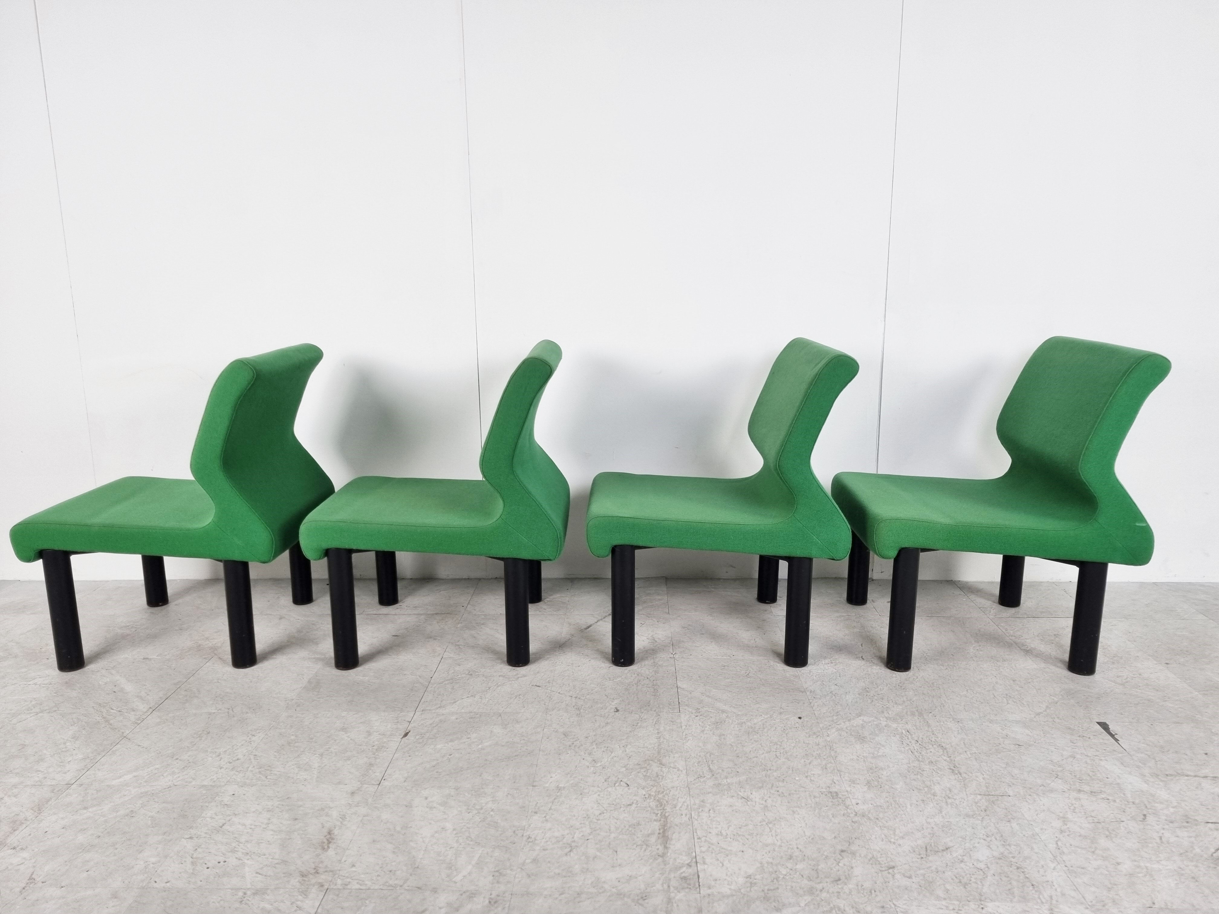 Vintage lounge chairs, 1980s