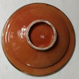 Vintage Moroccan ceramic yellow dish 33 cm