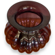 Purple gadrooned glass vase 367006