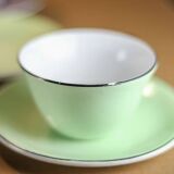 Service à thé ou café faience Orchies Moulin des Loups, service art déco