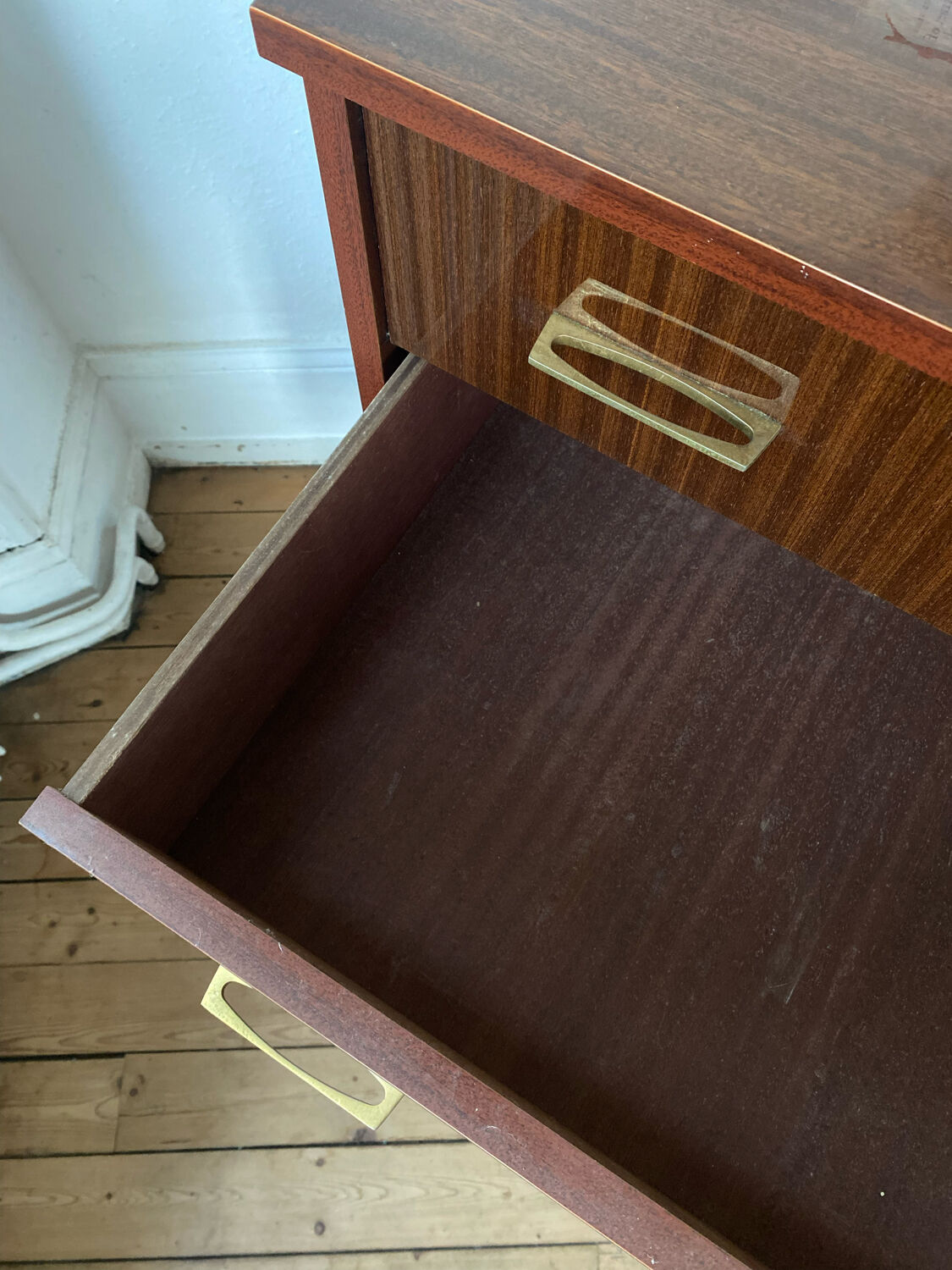 Commode vintage 4 tiroirs années 60