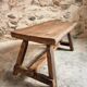 19th Century French Oak Farmhouse Bench - Handcrafted Rustic Work Table