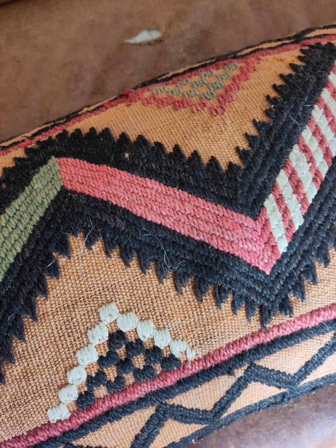 Vintage Tunisian cushion