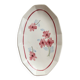 Ravier vintage ivory faience with floral rose decoration.
