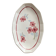 Ravier vintage ivory faience with floral rose decoration.