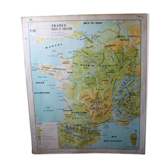 Carte scolaire ancienne Varon