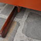 Scandinavian leather and rosewood sofa Fredrik Kayser 1965, 3 places