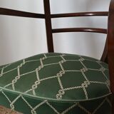 Art deco mahogany bridge armchair