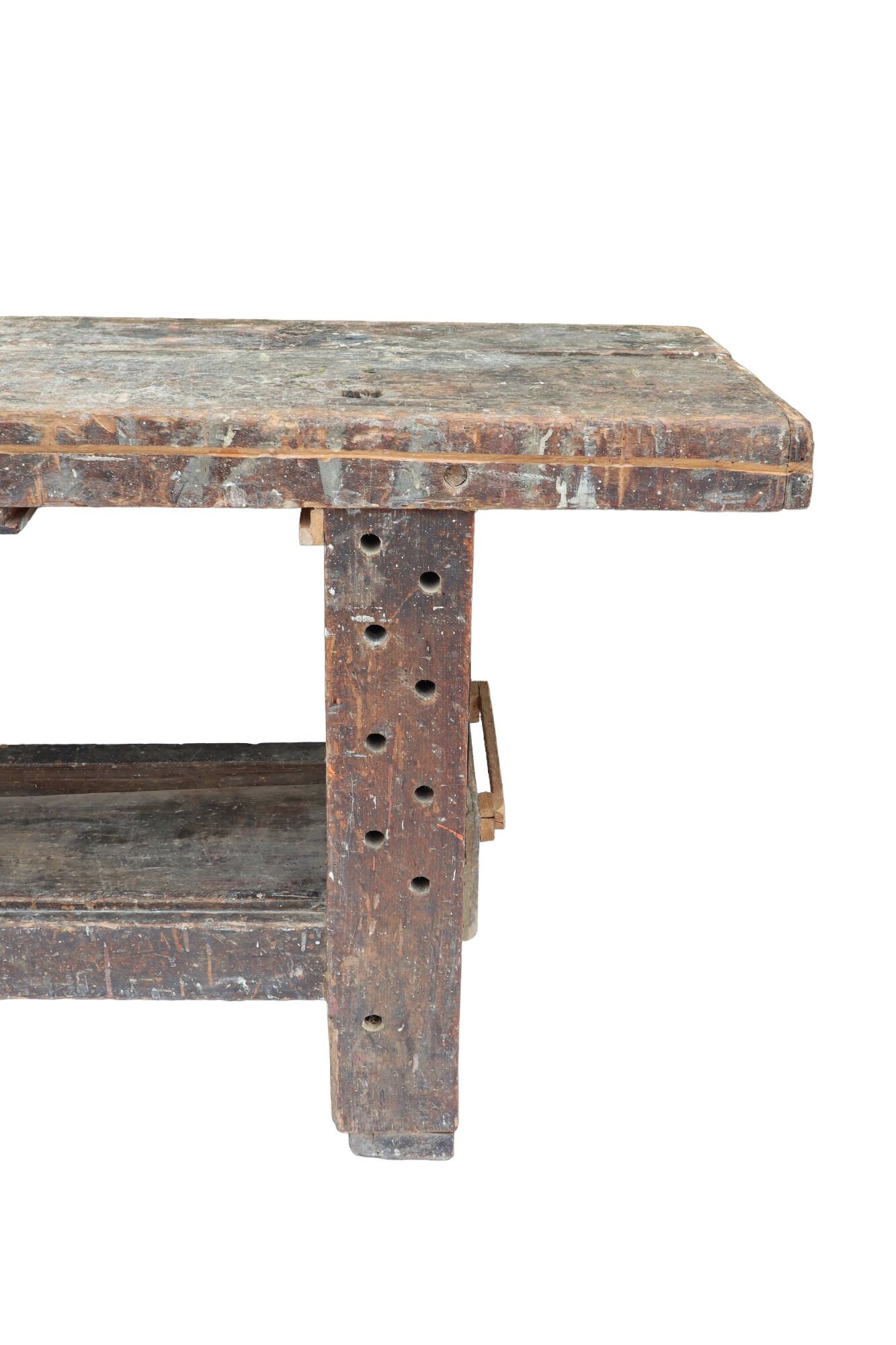 Wooden workbench xxl industrial character welder weathered 251cm