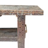 Wooden workbench xxl industrial character welder weathered 251cm