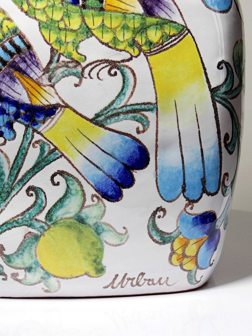 Grand vase bonbonne italien vintage années 60-80