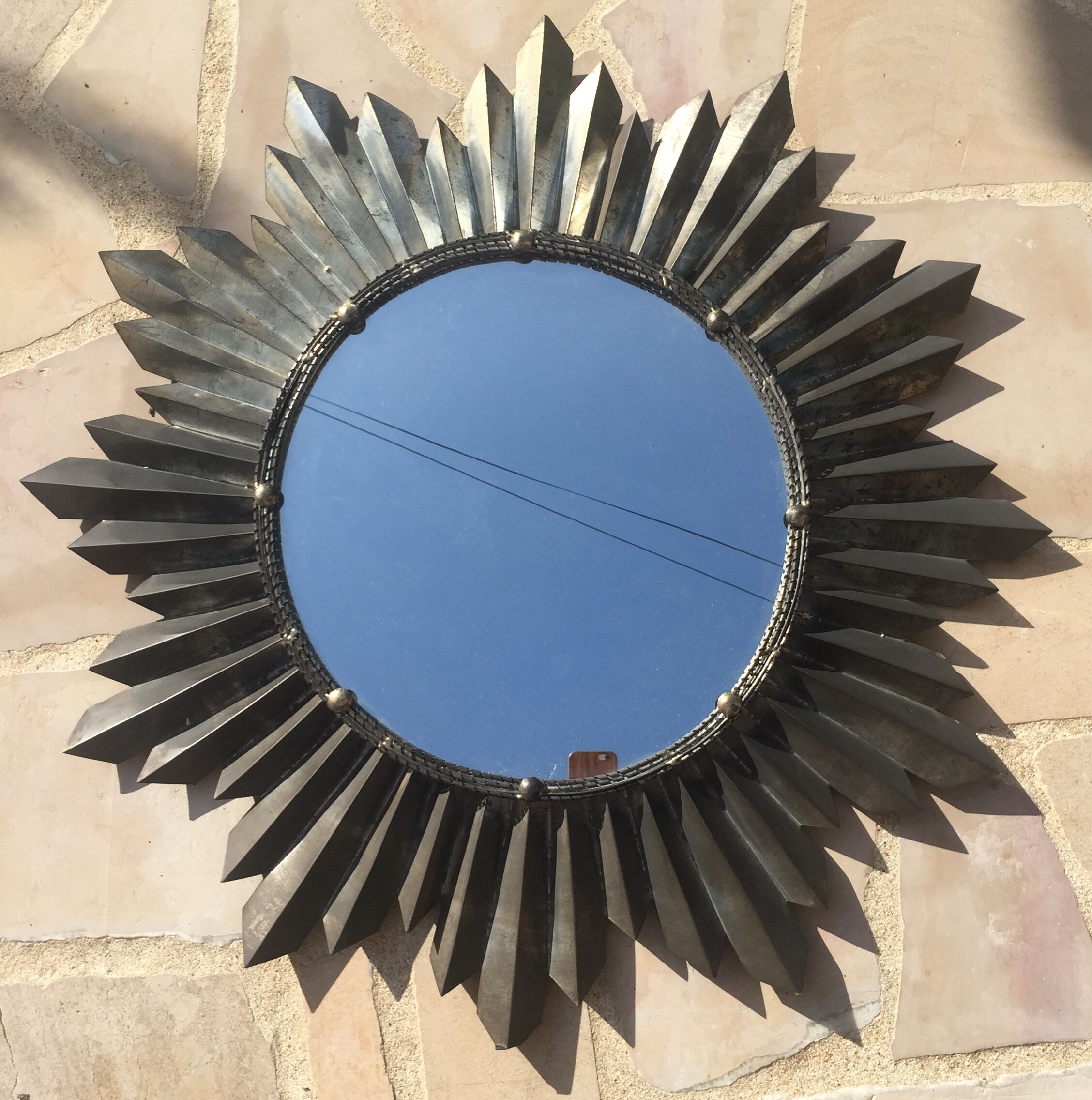 Metal sun mirror - 75 cm in diameter