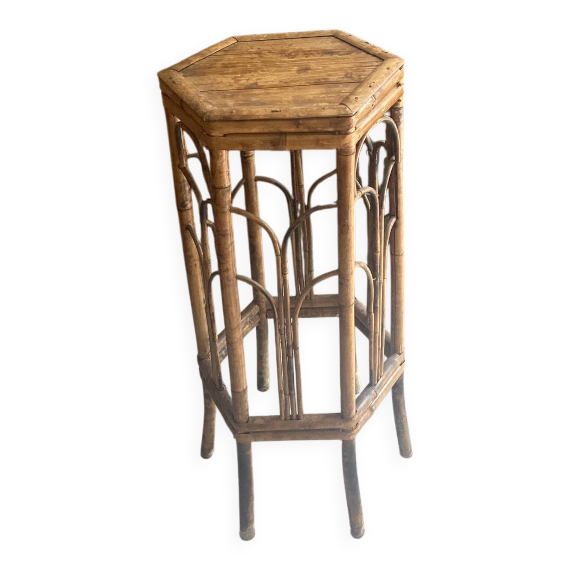Rattan bar stool