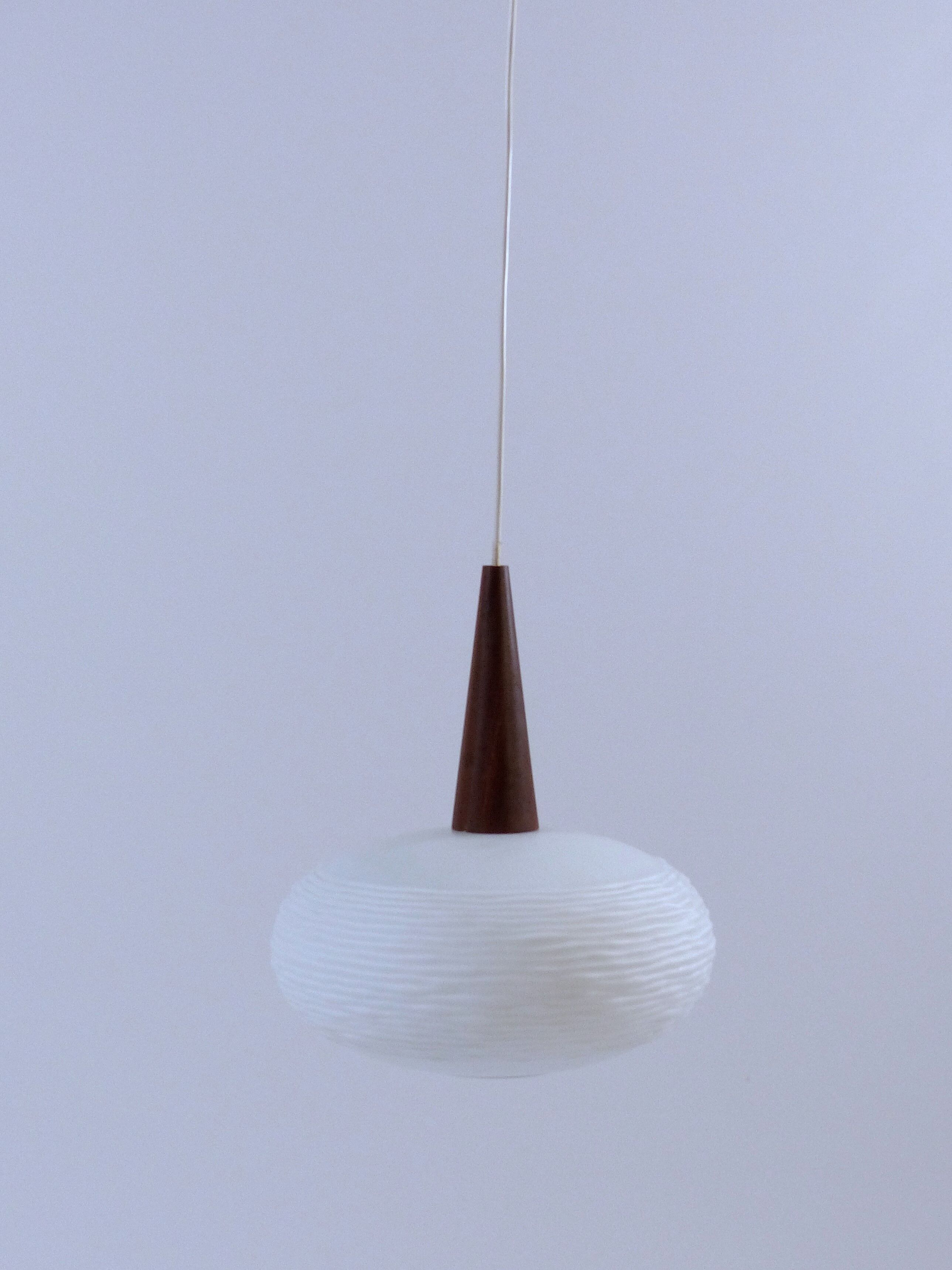 Opalin hanging lamp Louis Kalff