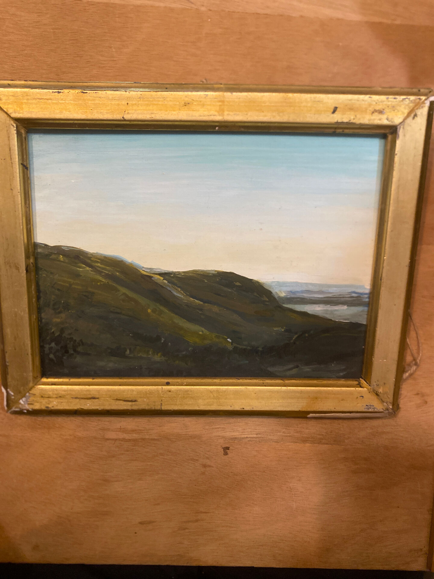 Framed nature painting / French artist
