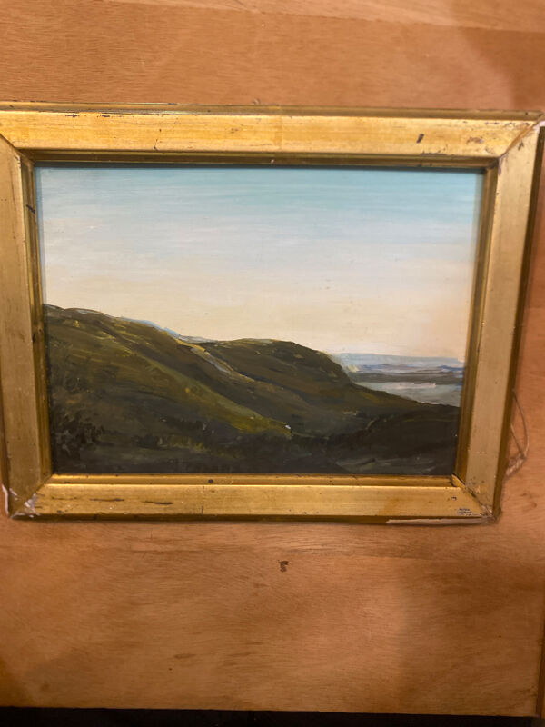 Peinture de nature encadrée / artiste Français