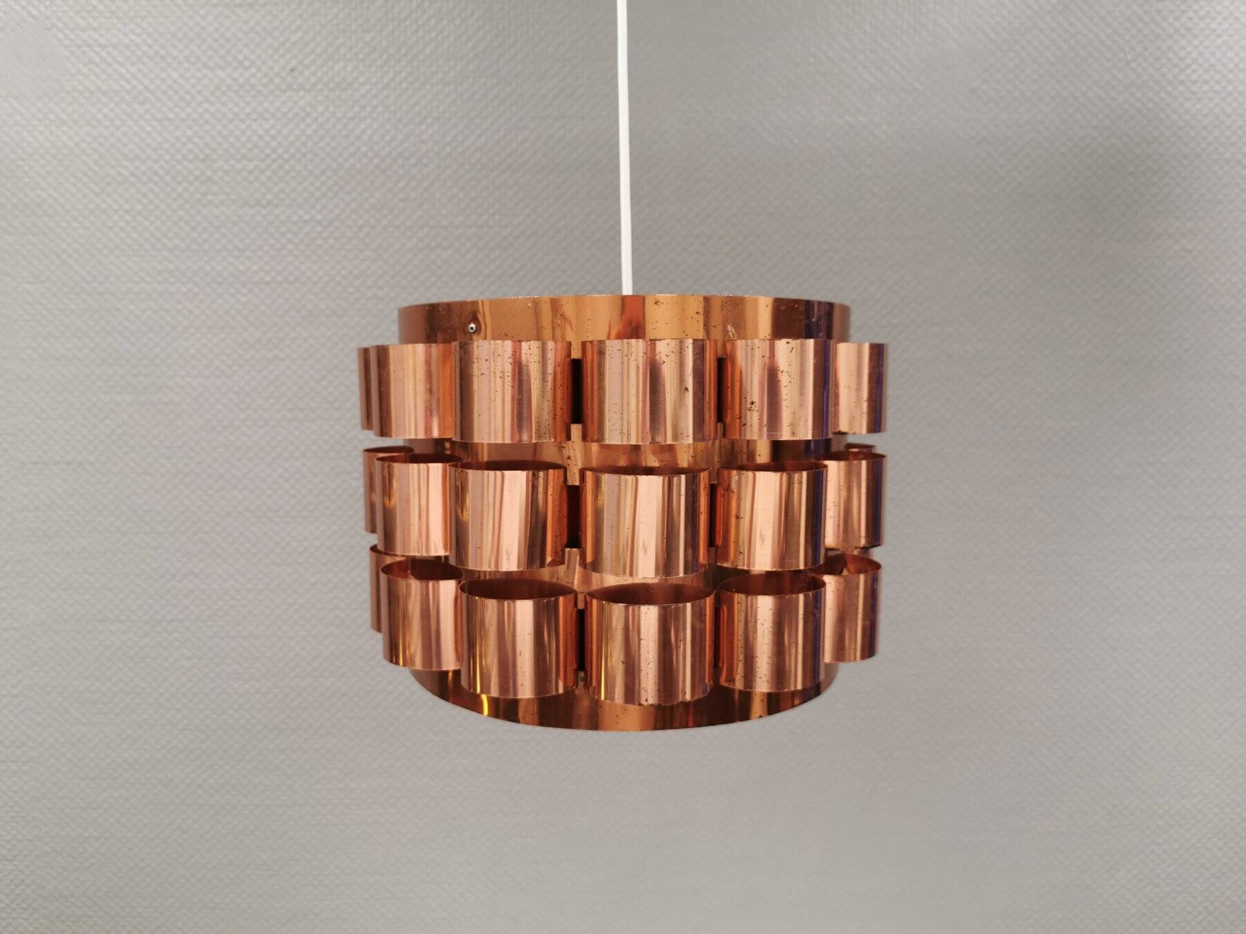 Hanging lamp 1980s Denmark, by Werner Schou for his own company Coronell