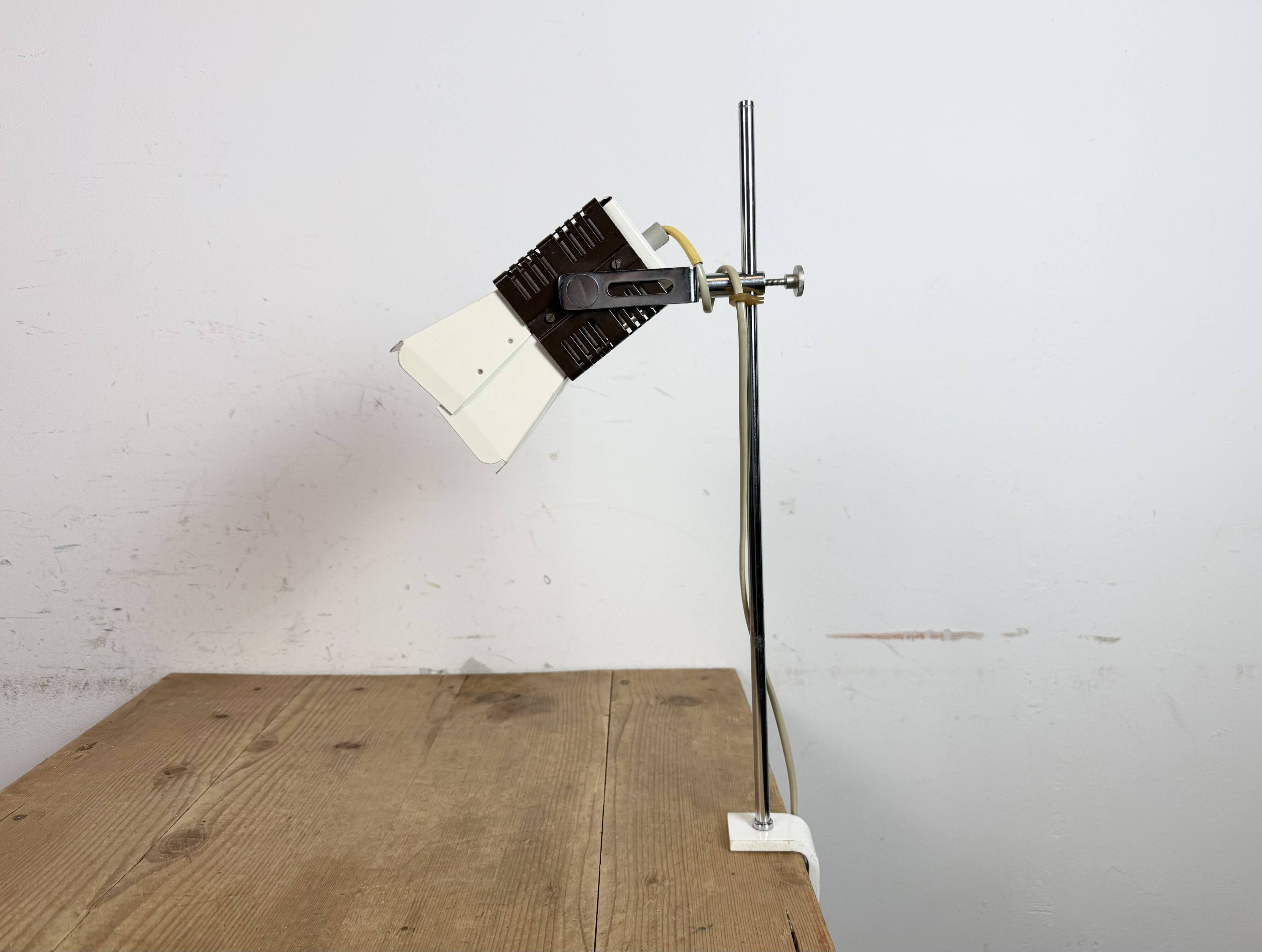 Lampe de table beige vintage de Lidokov, années 1970