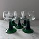 Set of 5 engraved Roemer glasses