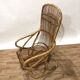 Fauteuil en rotin années 60