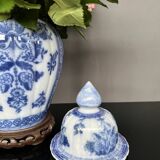 Victorian vase with hand-painted cobalt.