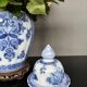 Victorian vase with hand-painted cobalt.