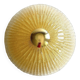 Venetian Lens Amber “Graniglia” Murano Glass Flush Mount