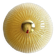 Venetian Lens Amber “Graniglia” Murano Glass Flush Mount
