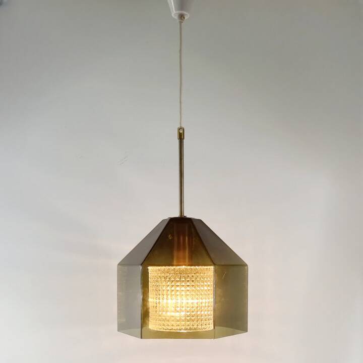 Mid-Century Scandinavian Glass Ceiling Light by Carl Fagerlund for Orrefors, 1960s