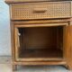 Pair of rattan bedside tables