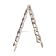 Old wooden painter's scale