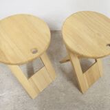 Pair of Adrian Reed folding stools from the 80s