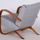 Fauteuil Lounge H-269 Art Déco tchèque par J. Halabala pour Up Závody, années 1930