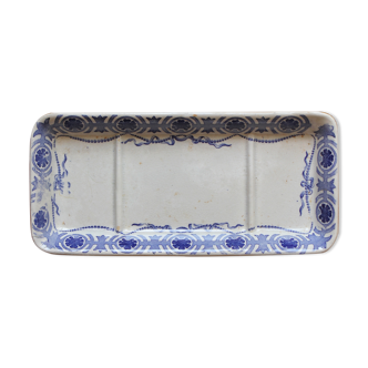 Soap holder or comb holder in iron earth "Toilette Elisa" Creil and Montereau
