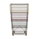 Metal display on wheels with 4 removable baskets 1960/70