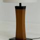 Italian mid-century teak table lamp