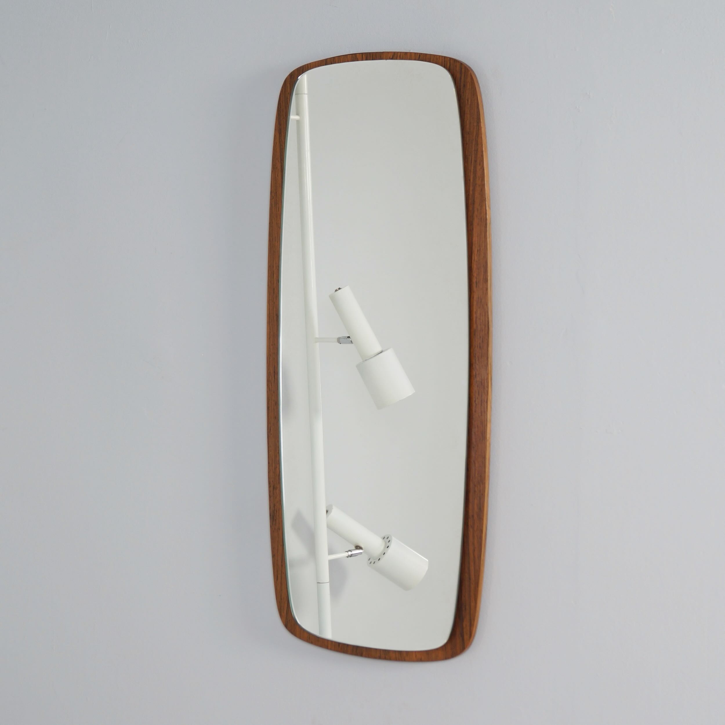 Danish wall mirror in teak, 1960s