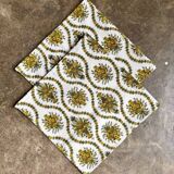 2 serviettes de table en coton imprimé - motif "Sévigné"
