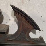 Pediment or top of furniture in natural wood XIX century