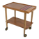 Vintage rolling bar or serving trolley, red ceramic, 1950s design
