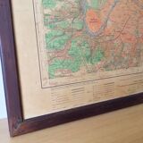 Old map Paris 1922