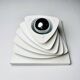 Curved Pyramid Layered Wall Lamp By Hustadt Leuchten, Germany, 1960S