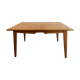 Table de repas vintage années 60 en chêne clair