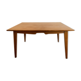Table de repas vintage années 60 en chêne clair