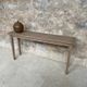 Fine console, side tables in Douglas 160 cm Vintage design spindle legs rare wood decoration