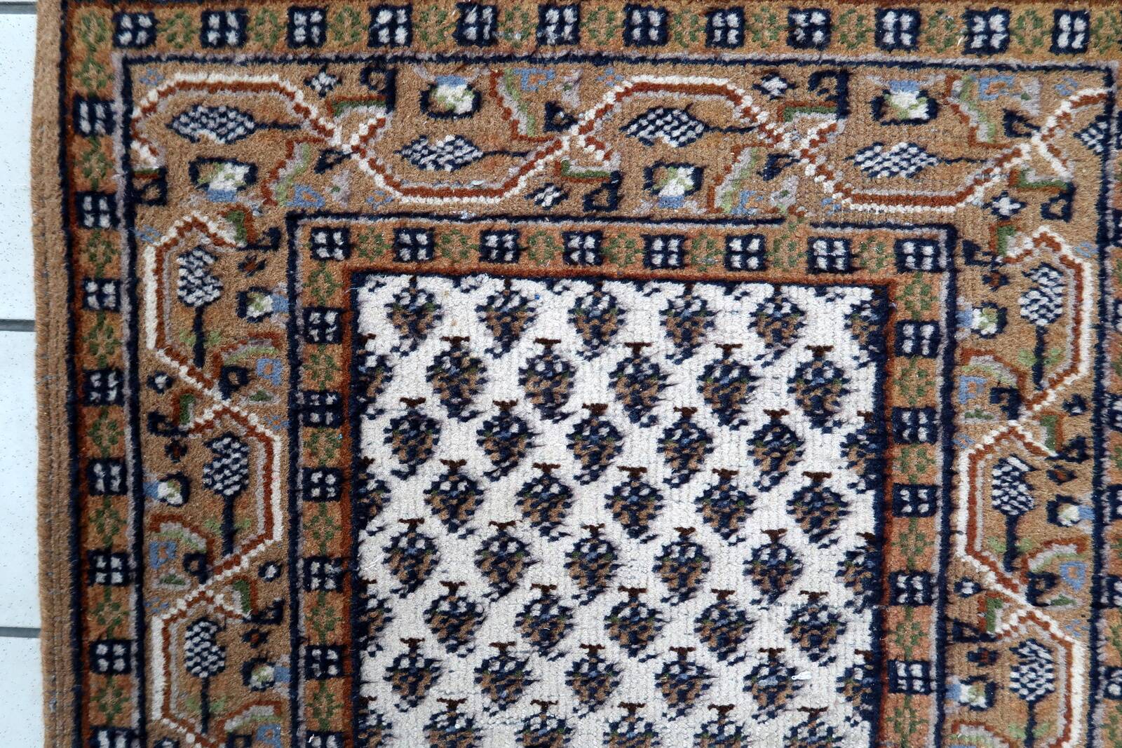 Tapis indien Seraband en laine fait main, années 1970